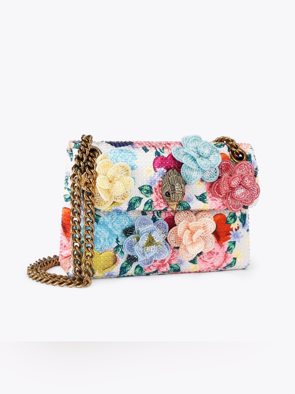 Kurt Geiger Mini Kensington Flower bag with dust bag - Picture 16 of 17